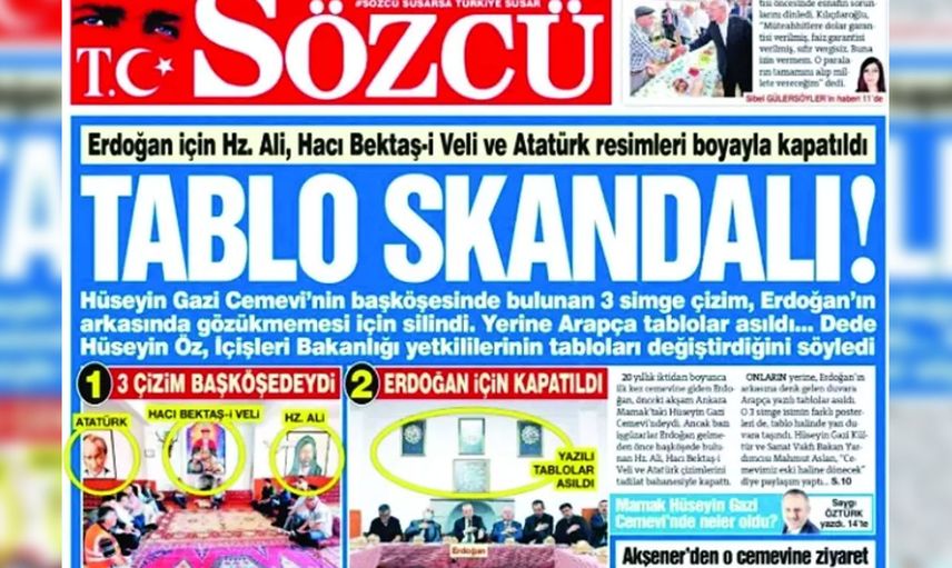 Sözcü Gazetesi'nden skandal manşet! Kendi kendilerini yalanladılar!