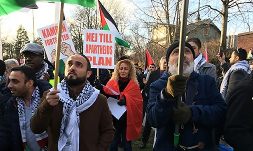 Stockholm'de Binlerce Kişi ABD Ve İsrail Karşıtı Gösteri Düzenledi