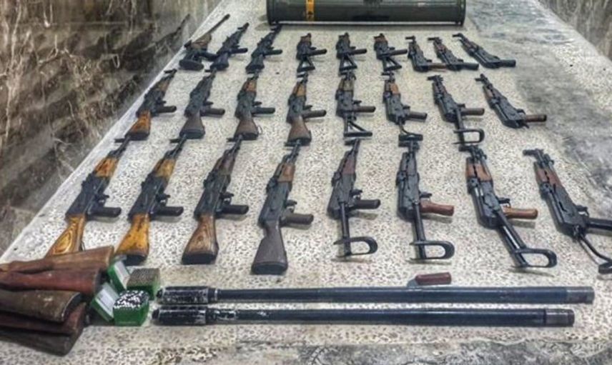 Suriye'de Teröristlere Ait İki TOW Füzesi, 24 Kalaşnikof Bulundu