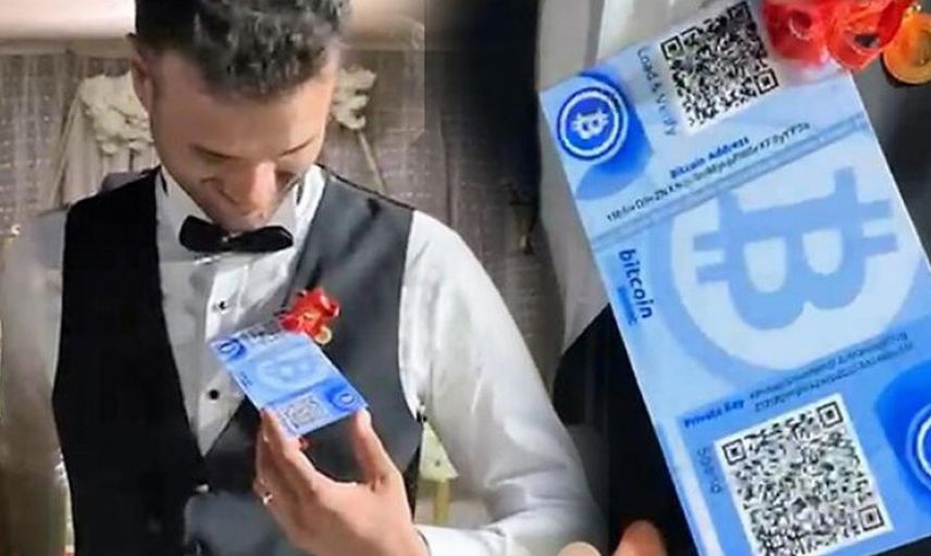 Takı Töreninde Damada Bitcoin Taktılar