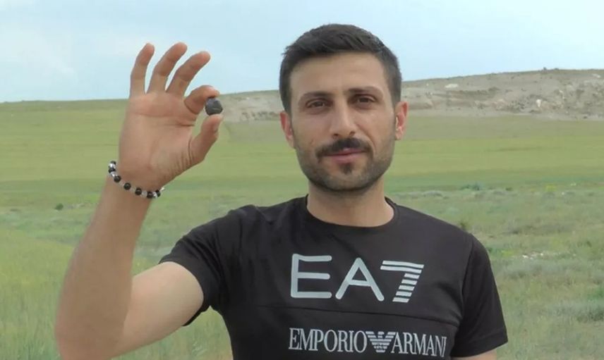Tarlasında rastladı! Gerçek şaşkına çevirdi