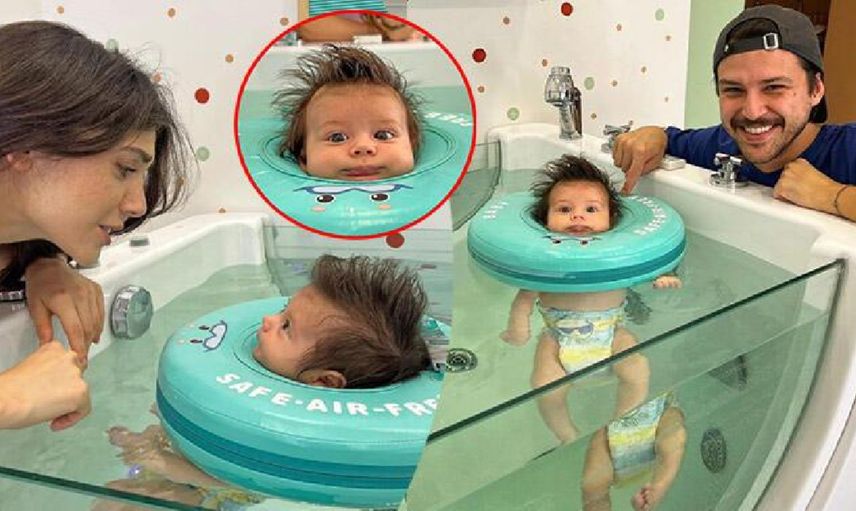 Taze anne Fulya Zenginer oğluğunu spaya götürdü! Milan bebek sosyal medyanın ilgi odağı oldu