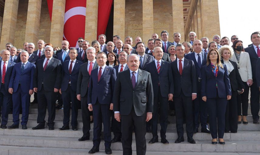TBMM 102. yaşını kutluyor! Meclis Başkanı Mustafa Şentop ve devlet yetkilileri Anıtkabir'e ziyaret gerçekleştirdi