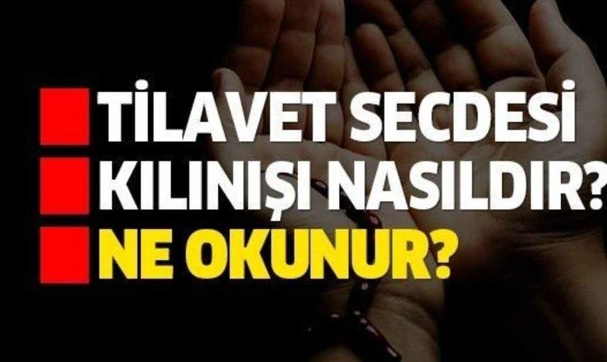 Tilavet secdesi niyetiyle nasıl yapılır? Tilavet secdesi ne demek?  Tilavet secdesi nasıl kılınır?