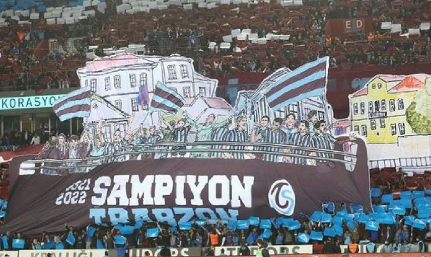 Trabzonspor Beşiktaş  maçı derbi koreografisi