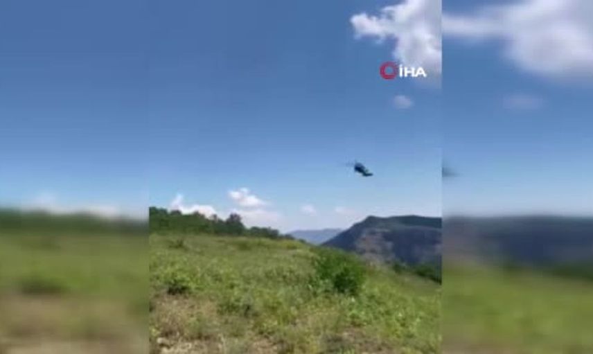 Tunceli’de engerek yılanı ısırdığı kişi helikopterle hastaneye kaldırıldı