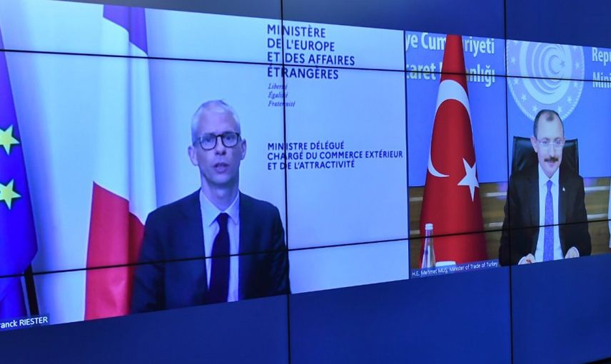 Türk ve Fransız Ticaret Bakanları Zirveden Önce Video Konferans ile Görüştü