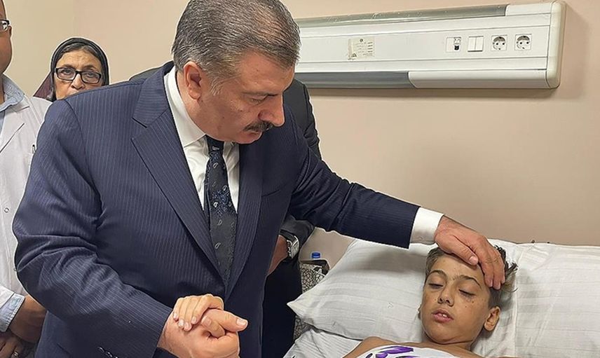 Türkiye Gazze'ye kucak açtı: Bakan Koca yapılacak hastanenin son durumunu açıkladı
