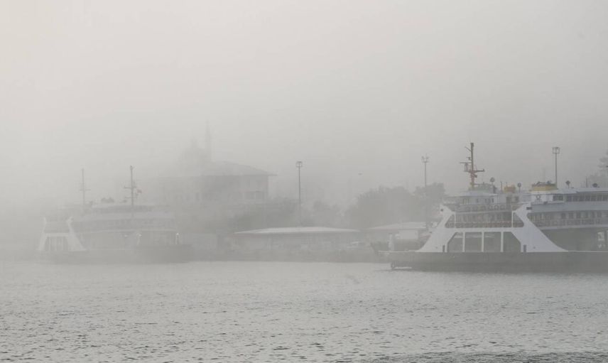 Vapur seferlerine sis engeli: Çok sayıda sefer iptal edildi
