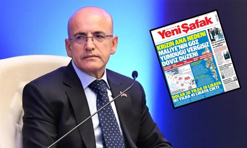 Yeni Şafak’tan Bakan Şimşek’e sert manşet: “Krizin ana nedeni vergisiz döviz düzeni”