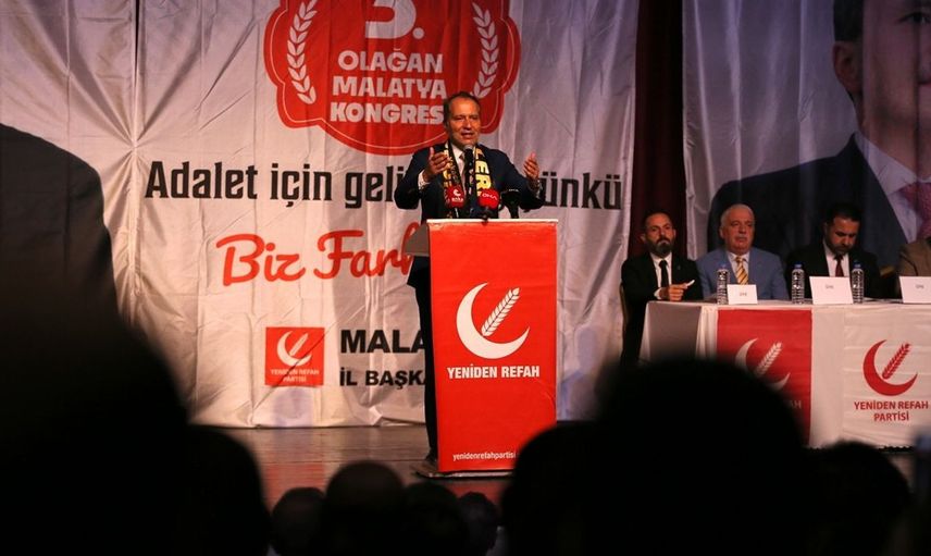 Yeniden Refah Partisi Genel Başkanı Erbakan'dan Malatya'da Erken Seçim Çağrısı