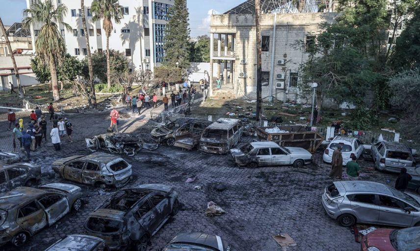 Yine hastaneyi hedef aldılar: İsrail’in gözünü kan bürüdü