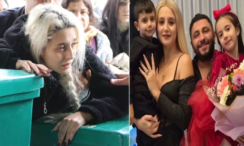 Youtuber babalarının öldürdüğü kardeşler yan yana toprağa verildi! Annenin feryadı yürek dağladı