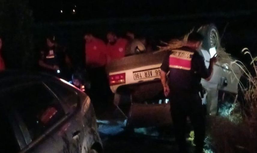 Yozgat'ta otomobil takla attı, sürücü yaralandı