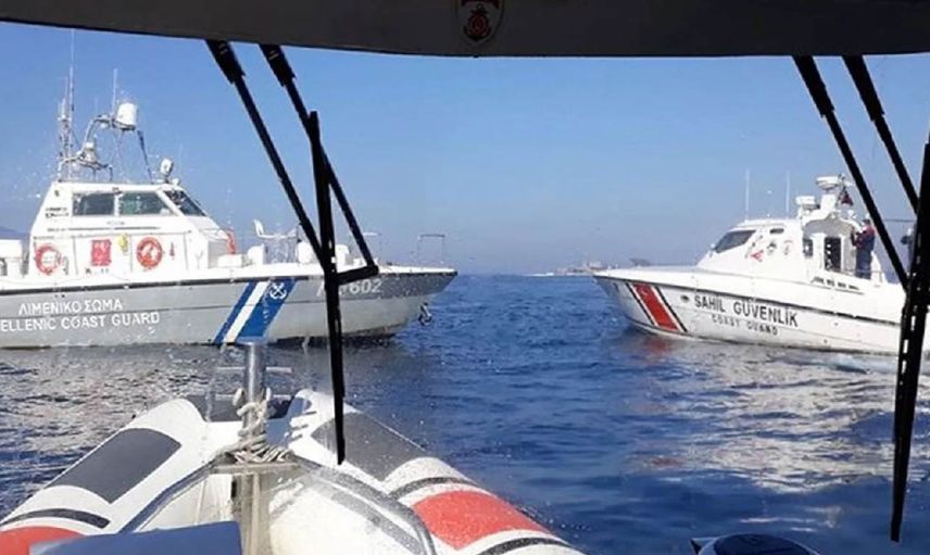 Yunan gemilerinden skandal hareket: Ro-Ro gemisine taciz ateşi açtılar