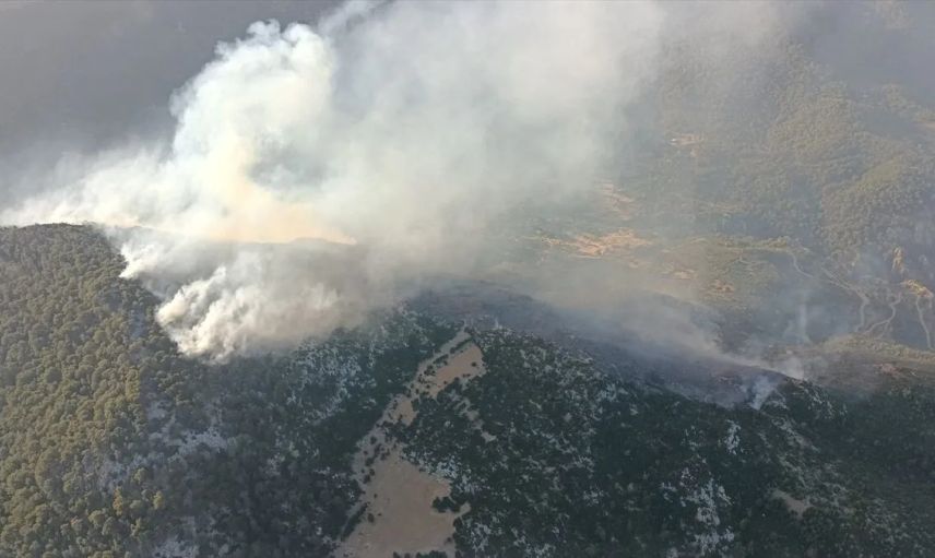 Antalya Kaş'ta orman yangını: Havadan ve karadan müdahale ediliyor