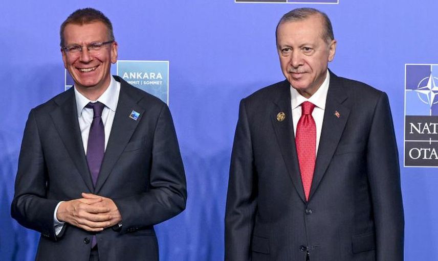 Cumhurbaşkanı Erdoğan Letonya Cumhurbaşkanı Rinkevics ile telefonda görüştü
