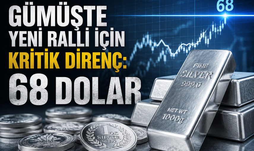 Gümüşte yeni ralli için kritik direnç: 68 Dolar 