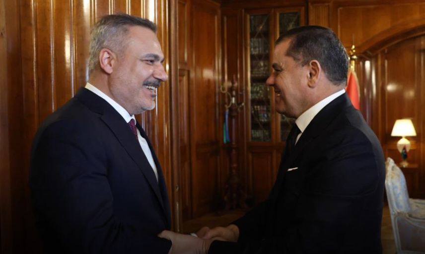 Dışişleri Bakanı Hakan Fidan Libya'da Başbakan Dibeybe ile görüştü