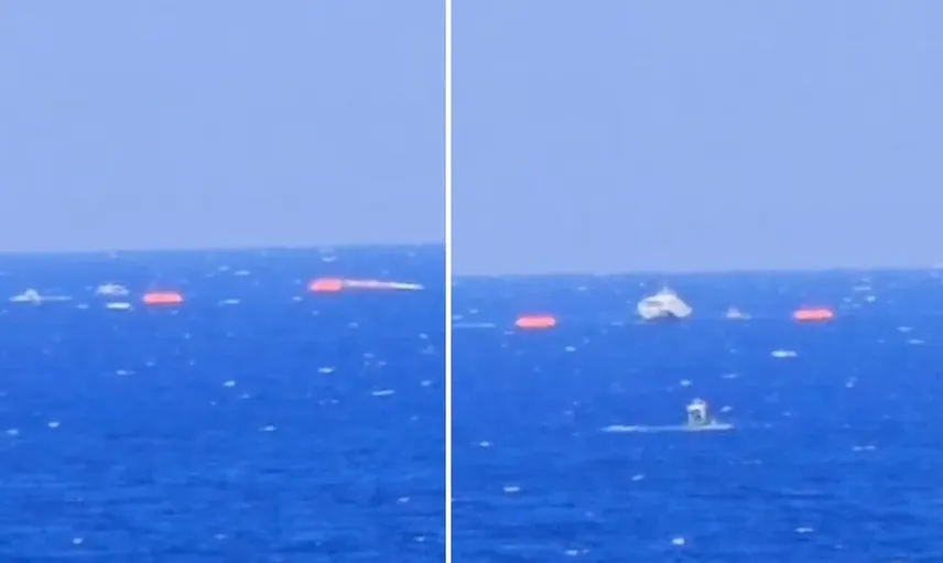 Girne açıklarında 279 kişilik yolcu gemisi alabora oldu: Kurtarma çalışmaları sürüyor