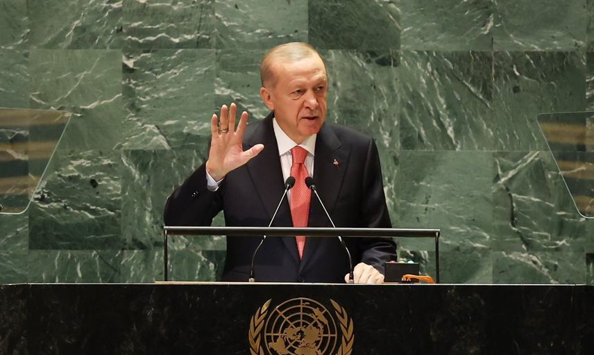Cumhurbaşkanı Erdoğan BM kürsüsünde konuşuyor: KKTC'yi tanımaya davet etti