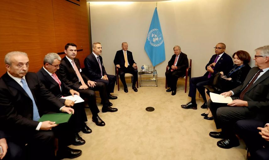 Cumhurbaşkanı Erdoğan, BM Genel Sekreteri Guterres ile görüştü