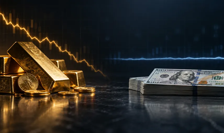 Haftanın açılışında altın geriledi, dolar yatay
