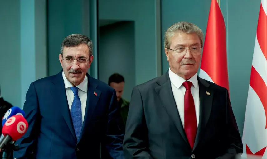 Üstel ve Yılmaz'dan Kıbrıs'ta güvenlik ve batan gemi gündemine ilişkin açıklama