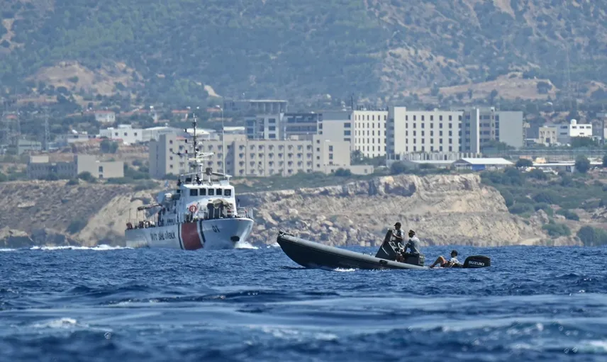 Girne açıklarında batan gemiye ulaşıldı