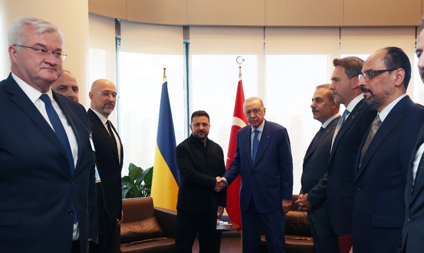 Cumhurbaşkanı Erdoğan, Ukrayna Başbakanı Zelenskiy'i kabul etti