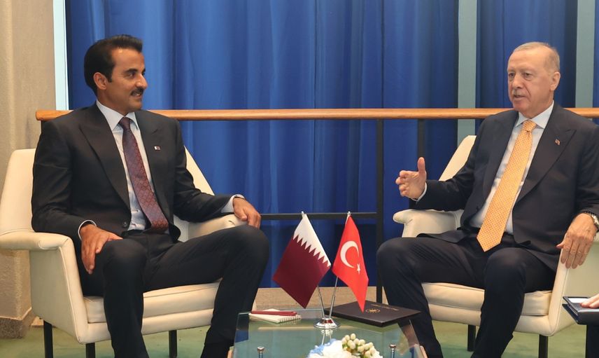 Erdoğan, Katar Emiri Al Sani ile görüştü