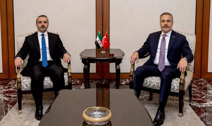 Hakan Fidan, Suriye Dışişleri Bakanı Şeybani ile Ankara'da görüştü