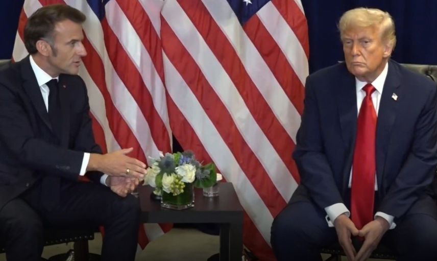 Macron, Trump ile görüştü