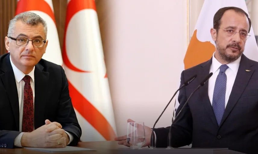 KKTC Cumhurbaşkanı Erhürman ve GKRY Lideri Hristodulidis ara bölgede bir araya geldi