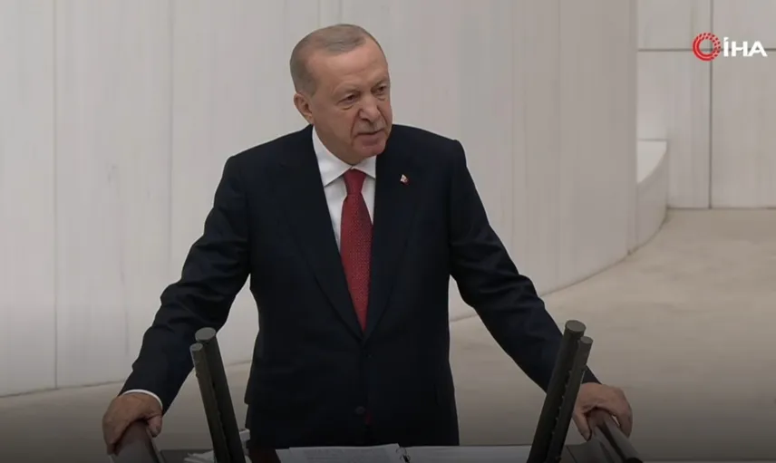 Cumhurbaşkanı Erdoğan TBMM'de seslendi: "Sivil anayasa şartları olgunlaştı, fon krizini hakkaniyetle çözüyoruz"
