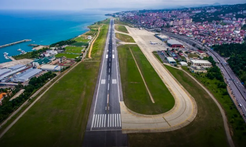 Trabzon yeni havalimanı için deniz dolgusu ve sondaj çalışmaları başladı