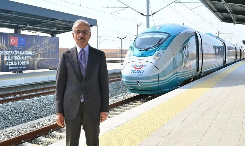 Çerkezköy-Kapıkule Hızlı Tren Hattı yarın açılıyor